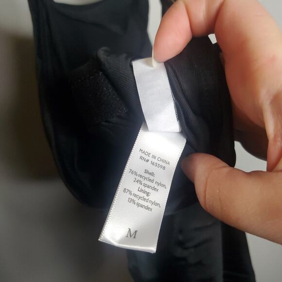 Andie Swim The Asbury One Piece Black Women's Size Medium NWT M High Neck - Picture 4 of 10